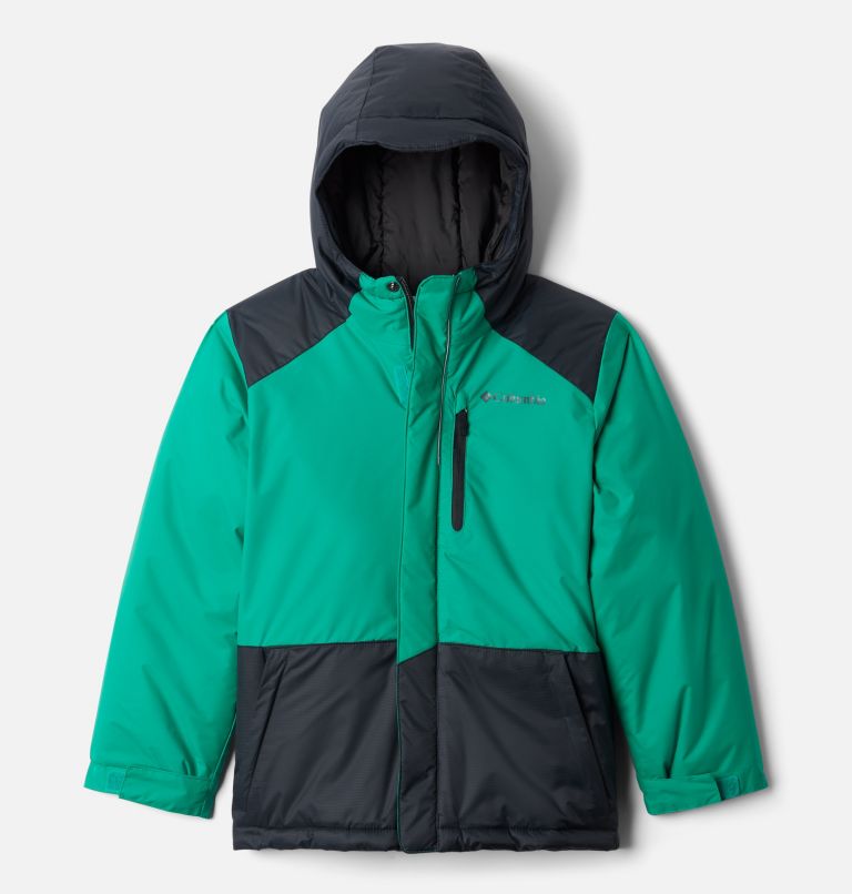 Green Black Kids' Columbia Lightning Lift Ski Jacket | HVKLJD-865 - Columbia Outlet Online