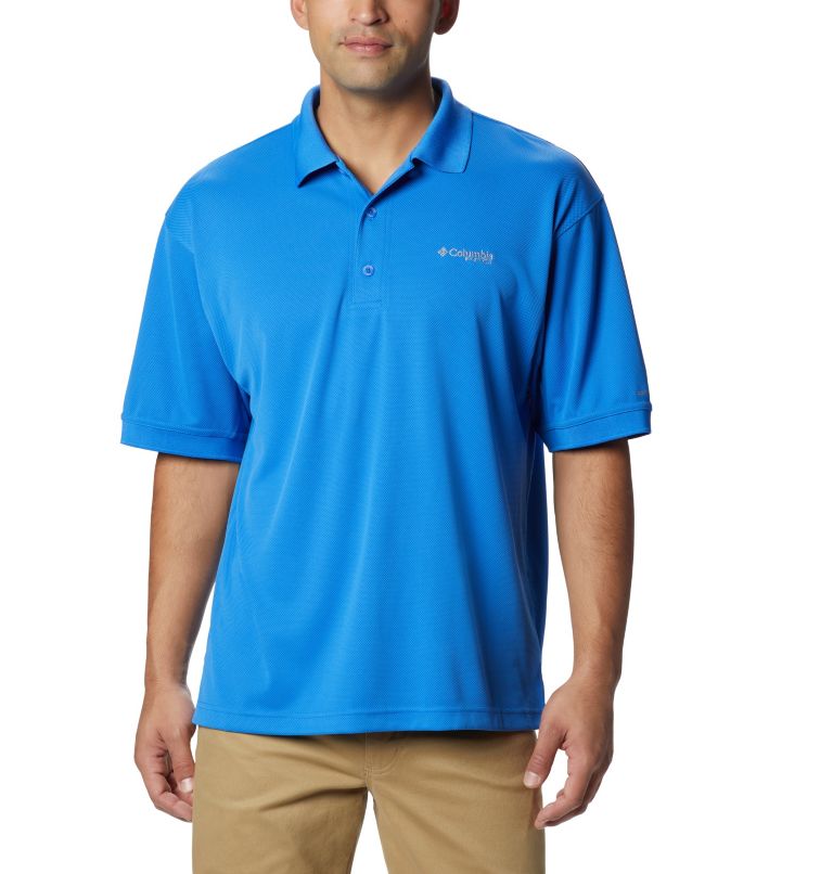 Blue Men's Columbia PFG Perfect Cast Polo | GNVJPO-169 - Columbia Outlet Online