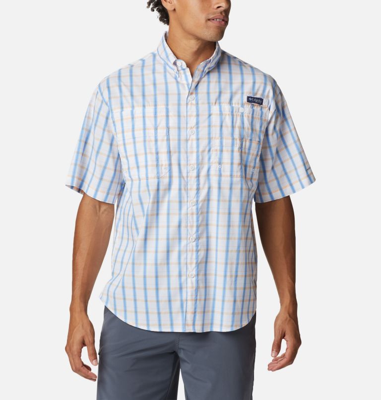 Blue Men's Columbia PFG Super Tamiami Shirts | LKGVHN-613 - Columbia Outlet Online