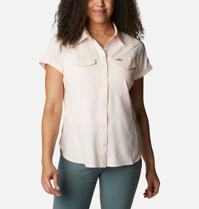 White Women's Columbia Silver Ridge Shirts | QOUAXK-537 - Columbia Outlet Online