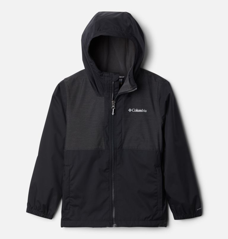 Grey Black Kids' Columbia Rainy Trails Fleece Jacket | IRBVAW-125 - Columbia Outlet Online
