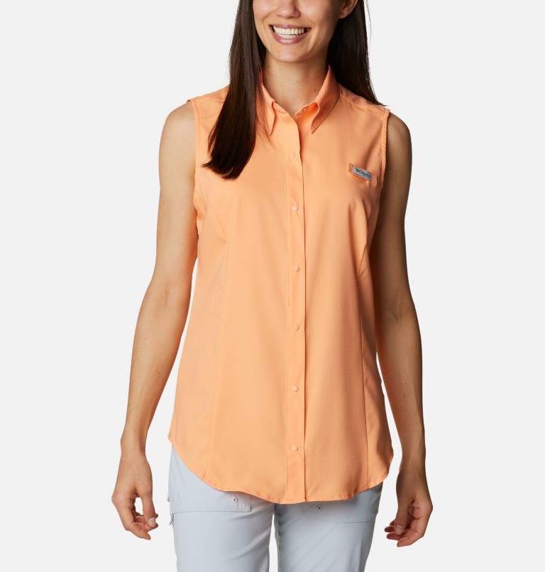 White Women's Columbia PFG Tamiami Shirts | FQNGAB-104 - Columbia Outlet Online