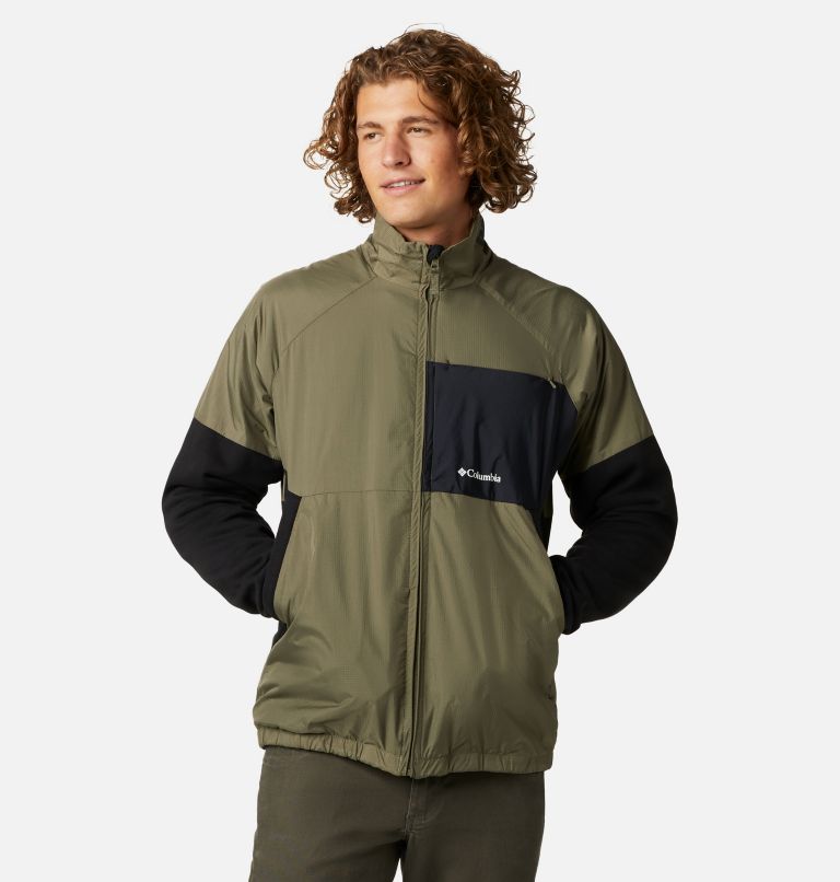 Green Black Men's Columbia Minam River Windbreaker | QIBPXS-865 - Columbia Outlet Online
