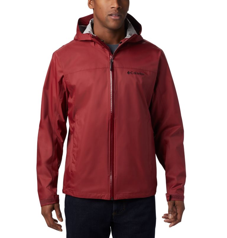 Black Men's Columbia Omni-Tech Rain Jacket | WAEYNV-154 - Columbia Outlet Online