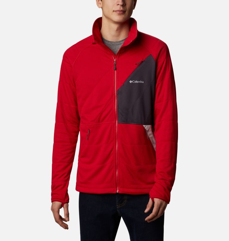 Red Men's Columbia Parkdale Point Fleece Jacket | EQXYRJ-930 - Columbia Outlet Online
