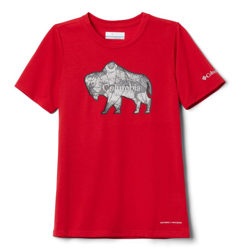 Red Kids' Columbia Ranco Lake T-Shirt | MNRSZB-619 - Columbia Outlet Online