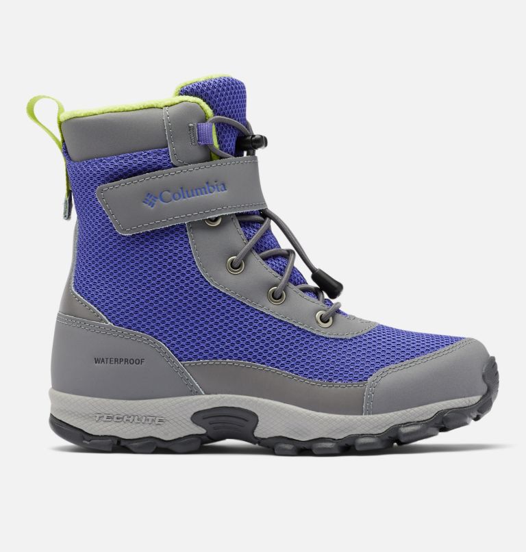 Purple Yellow Kids' Columbia Omni-Heat Waterproof Boots | UOVEBA-294 - Columbia Outlet Online