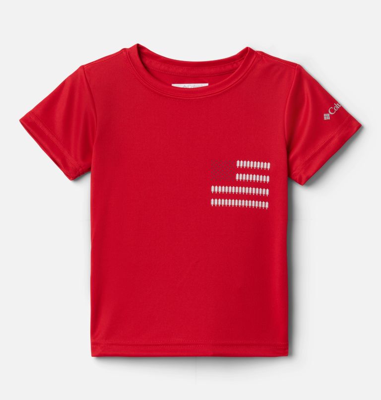 Red Kids' Columbia Grizzly Grove T-Shirt | TPBKDO-617 - Columbia Outlet Online