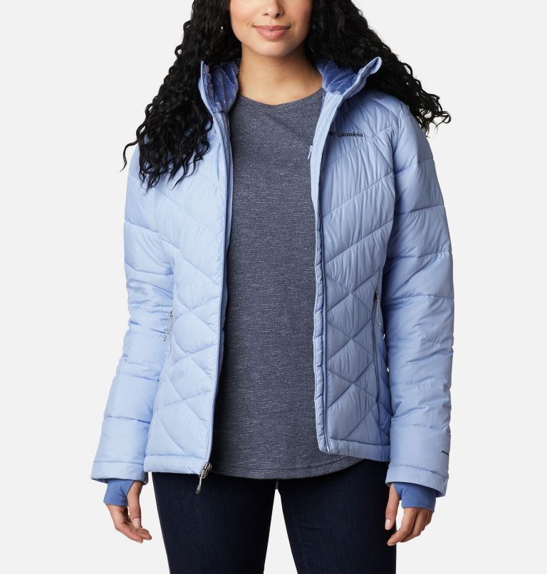 Black Women's Columbia Heavenly Hooded Jacket | RAIUWH-341 - Columbia Outlet Online