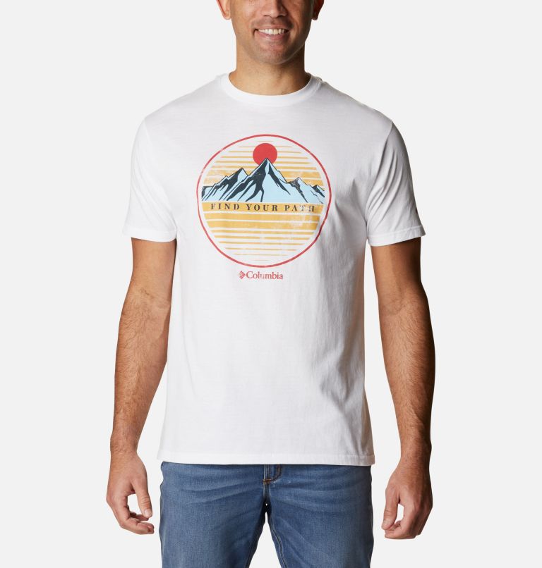 Blue Men's Columbia PHG T-Shirt | XFHDRT-875 - Columbia Outlet Online