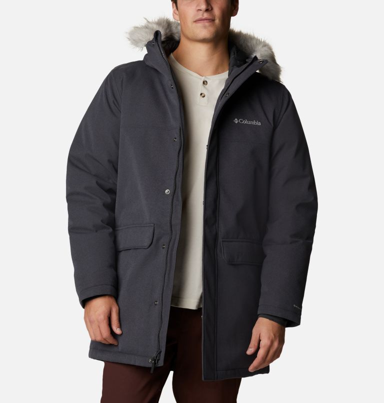 Black Men's Columbia Bronson Road Parkas | DIQBRC-846 - Columbia Outlet Online