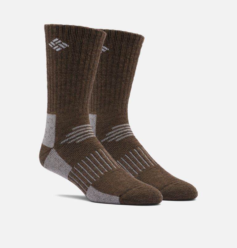 Khaki Men's Columbia Wool Blend Socks | PMWEDN-691 - Columbia Outlet Online