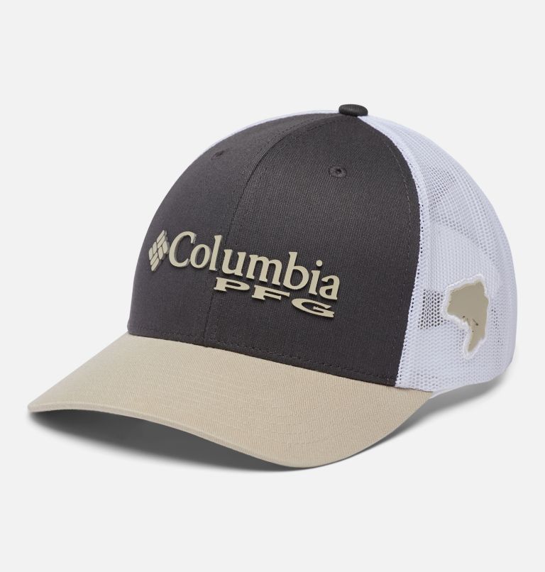 Brown Khaki Men's Columbia PFG Mesh Snap Back Baseball Cap Hats | NSEKGW-069 - Columbia Outlet Online