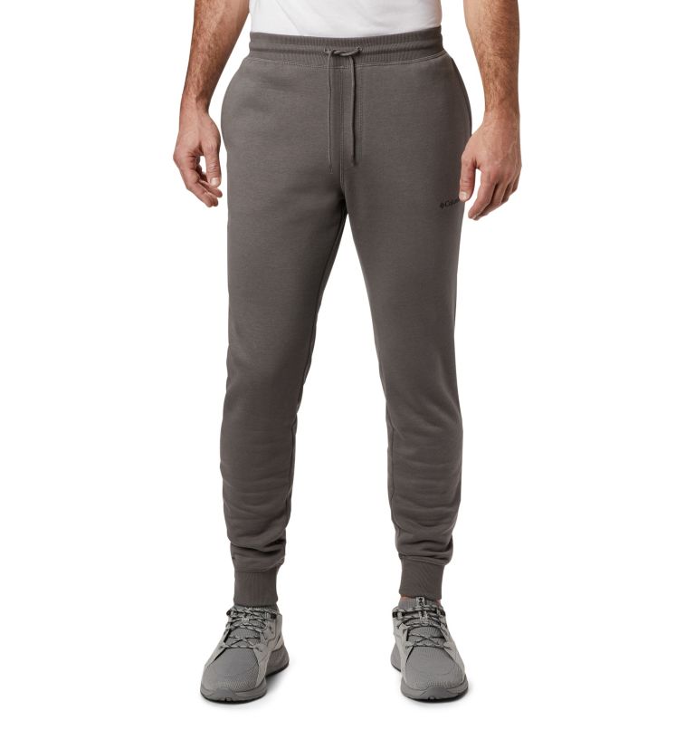 Grey Men's Columbia Logo Trail Pants | HQLTVG-541 - Columbia Outlet Online