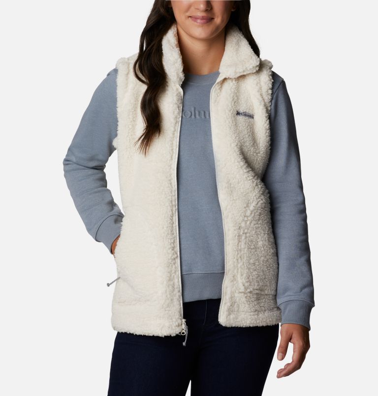 White Women's Columbia Sherpa Vest | SCKXGQ-096 - Columbia Outlet Online