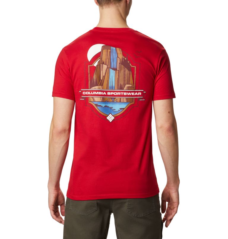 Navy Men's Columbia PFG T-Shirt | PVRZGT-931 - Columbia Outlet Online