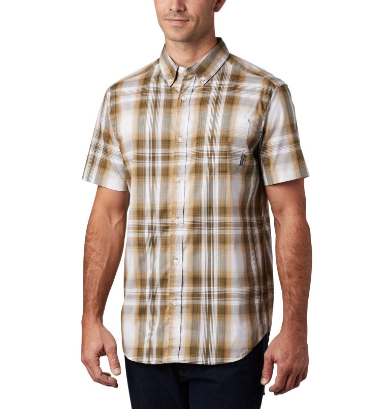 Green Men's Columbia Rapid Rivers II Shirts | HFNCMV-269 - Columbia Outlet Online