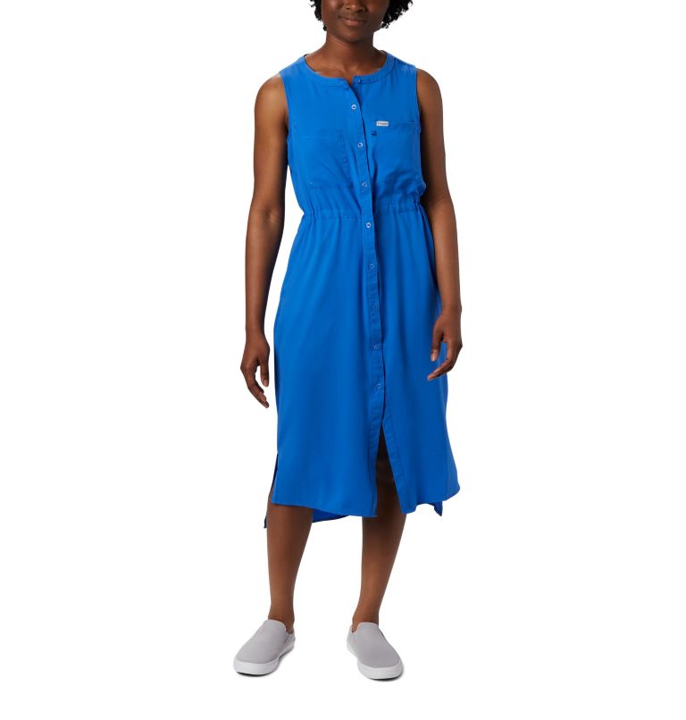 Blue Women's Columbia PFG Tamiami Dresses | ASEMDC-652 - Columbia Outlet Online