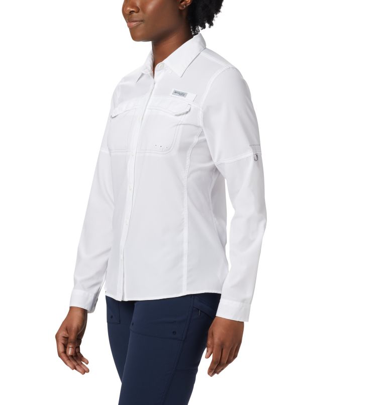 Grey Women's Columbia PFG Lo Drag Shirts | XRUEHZ-214 - Columbia Outlet Online