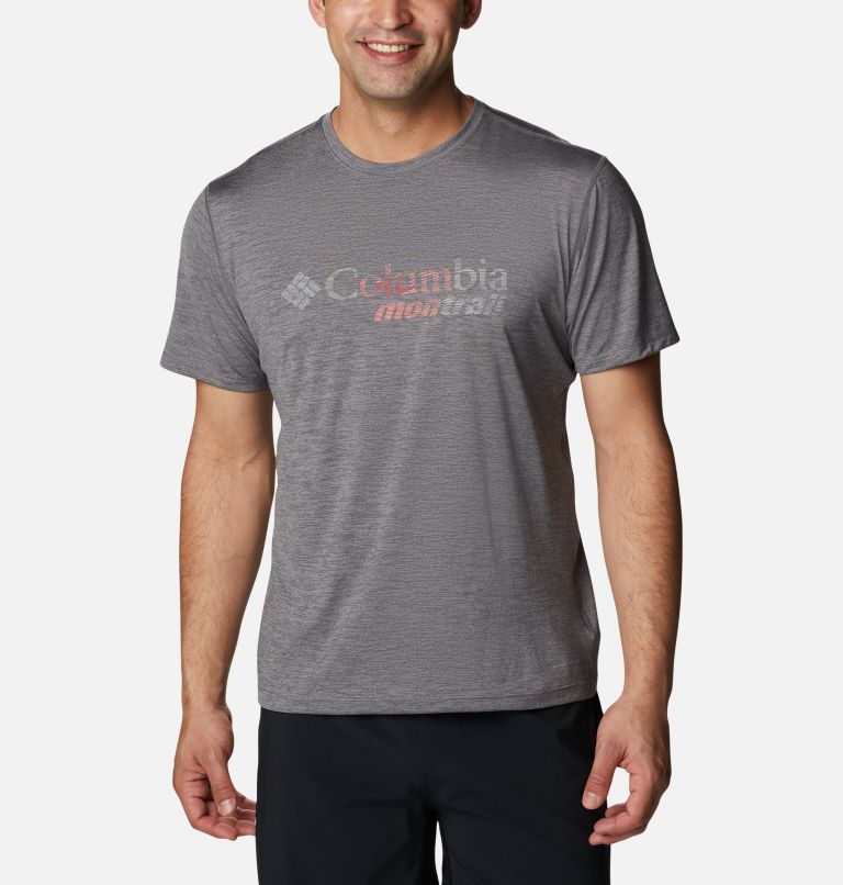 White Men's Columbia Trinity Trail T-Shirt | UNFVQG-715 - Columbia Outlet Online