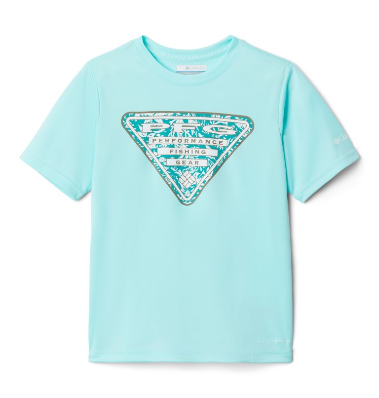 Red Kids' Columbia PFG T-Shirt | OGYHKW-156 - Columbia Outlet Online