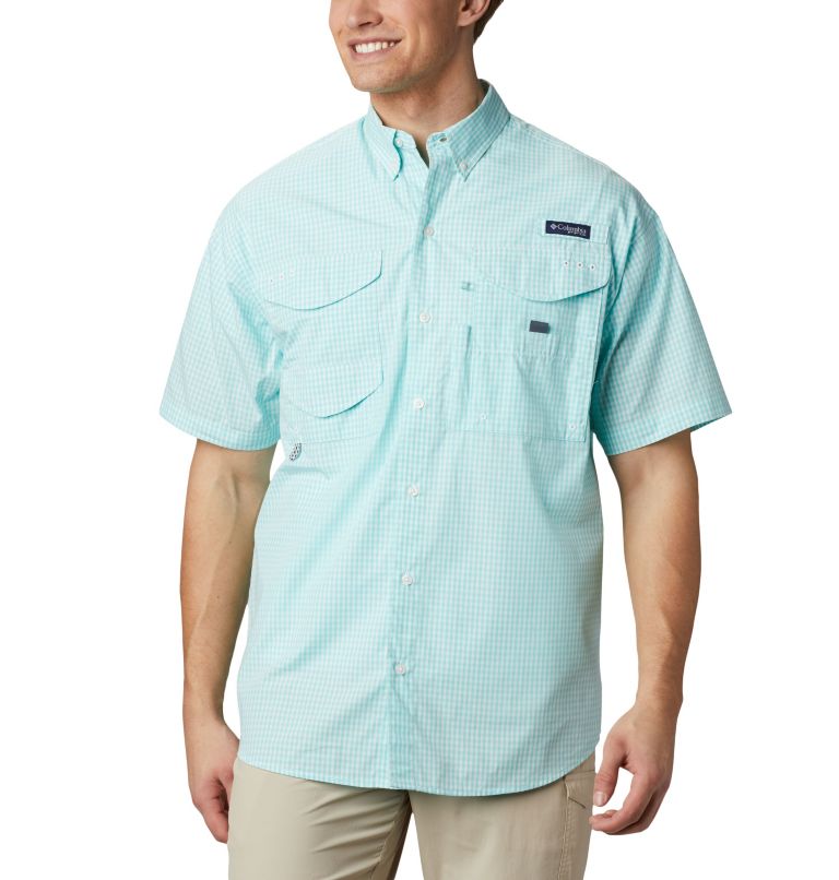 Green Men's Columbia PFG Super Bonehead Fishing Shirts | PJDIKW-853 - Columbia Outlet Online