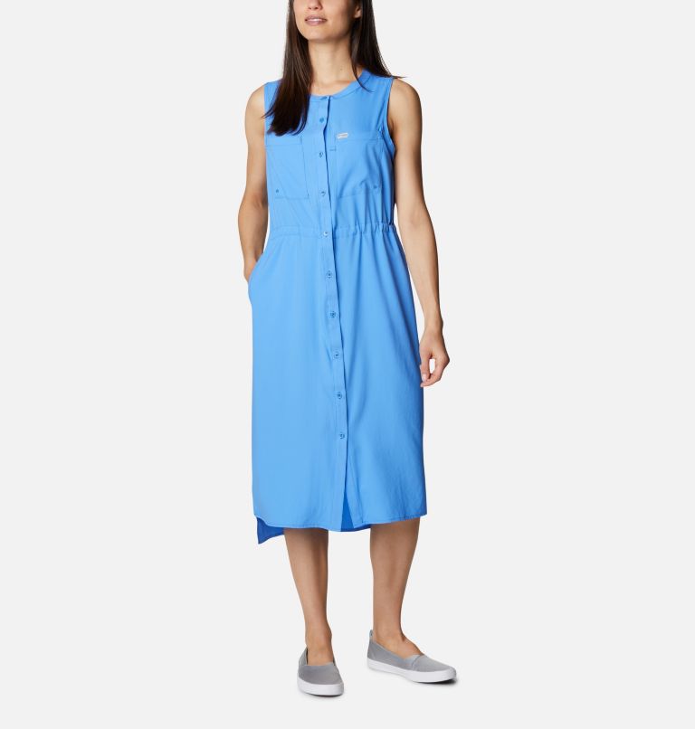 Blue Women's Columbia PFG Tamiami Dresses | ASEMDC-652 - Columbia Outlet Online