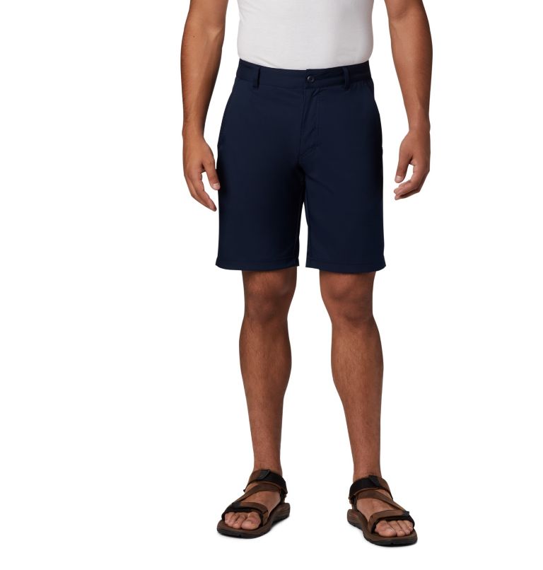Khaki Men's Columbia Mist Trail Shorts | EBOLWX-748 - Columbia Outlet Online