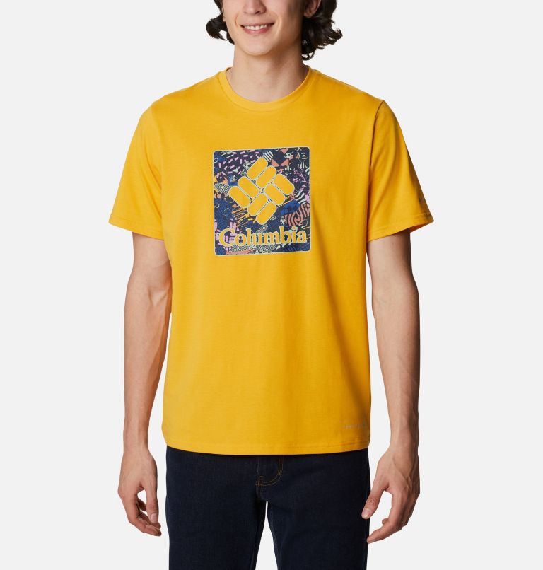 White Men's Columbia Sun Trek T-Shirt | RHJFIL-483 - Columbia Outlet Online
