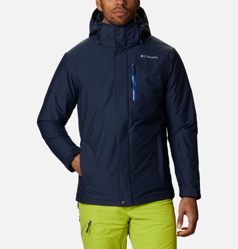 Navy Men's Columbia Last Tracks Ski Jacket | XQBAIG-318 - Columbia Outlet Online