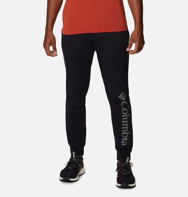 Black Grey Men's Columbia CSC Logo Trail Pants | NWFMDG-650 - Columbia Outlet Online