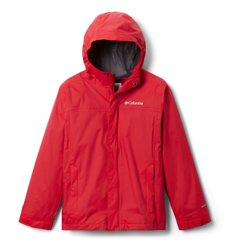 Red Kids' Columbia Watertight Waterproof Jacket | GYPSWI-591 - Columbia Outlet Online
