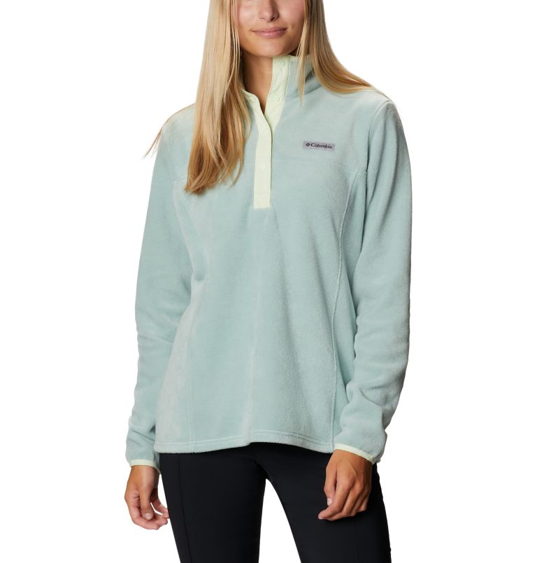 Pink White Women's Columbia Benton Springs Hoodies | BICTEY-046 - Columbia Outlet Online