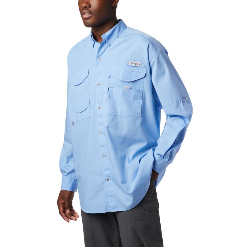 Blue Men's Columbia PFG Bonehead Shirts | RBGDTJ-954 - Columbia Outlet Online