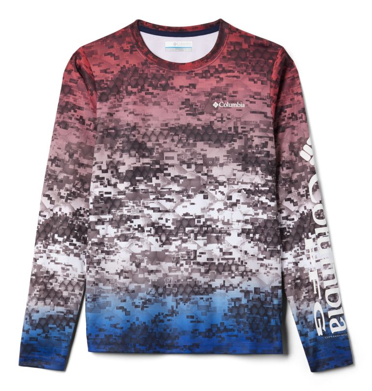 Blue Kids' Columbia PFG Super Terminal Tackle Shirts | KNPXSZ-254 - Columbia Outlet Online