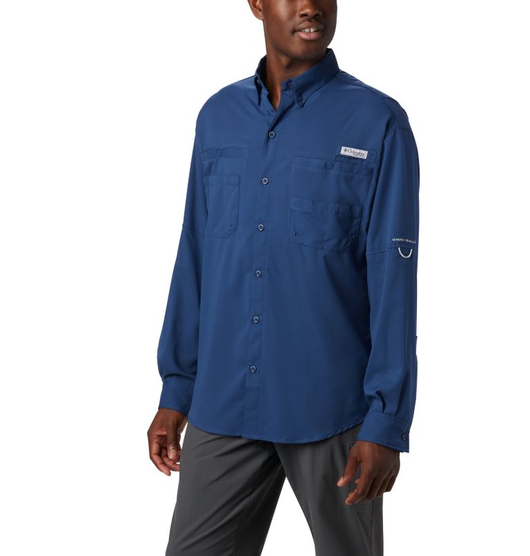 Pink Men's Columbia PFG Tamiami II Fishing Shirts | DSKCVO-075 - Columbia Outlet Online