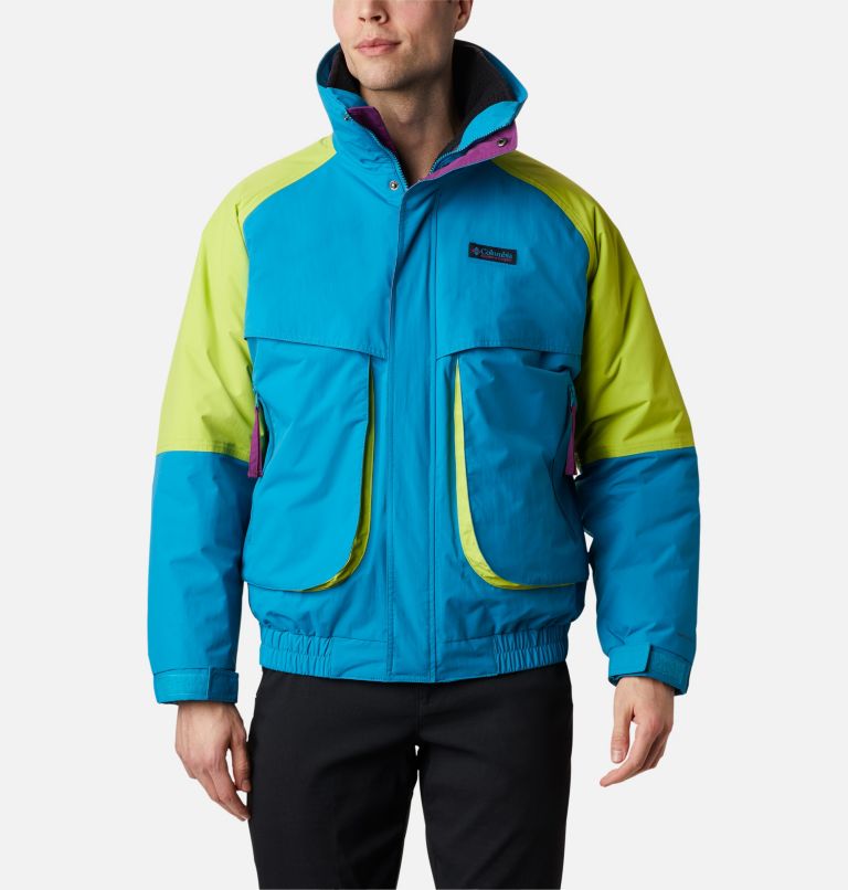 Light Blue Yellow Men's Columbia Powder Keg Interchange 3 In 1 Jacket | OKXMIA-513 - Columbia Outlet Online