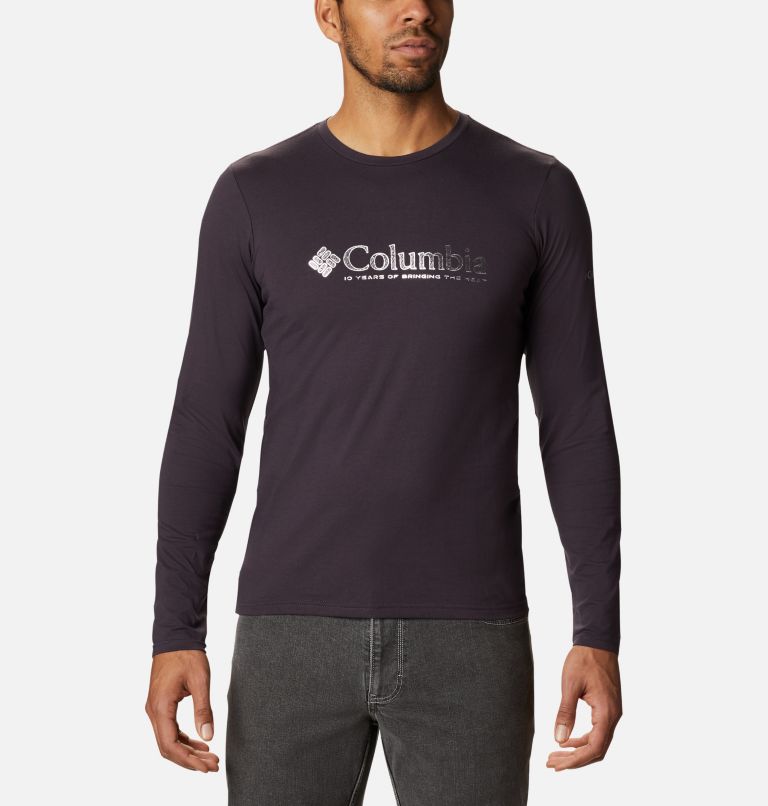Black Men's Columbia Lookout Point T-Shirt | HZGRPN-689 - Columbia Outlet Online