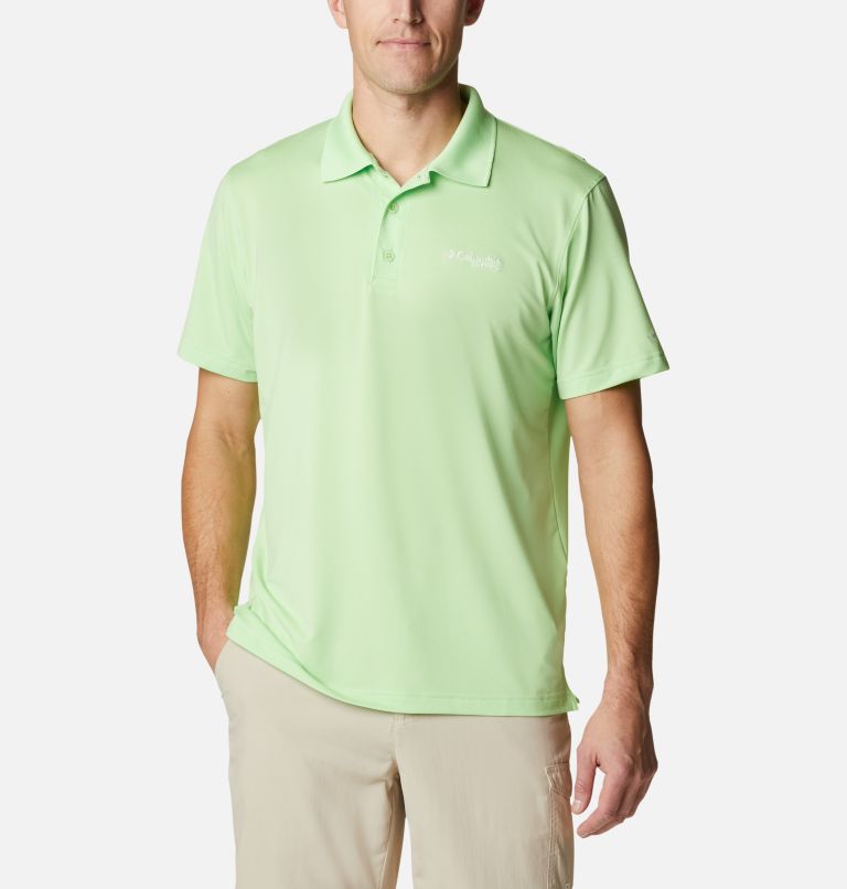Blue Men's Columbia PFG Skiff Cast Polo | UOYQGN-642 - Columbia Outlet Online