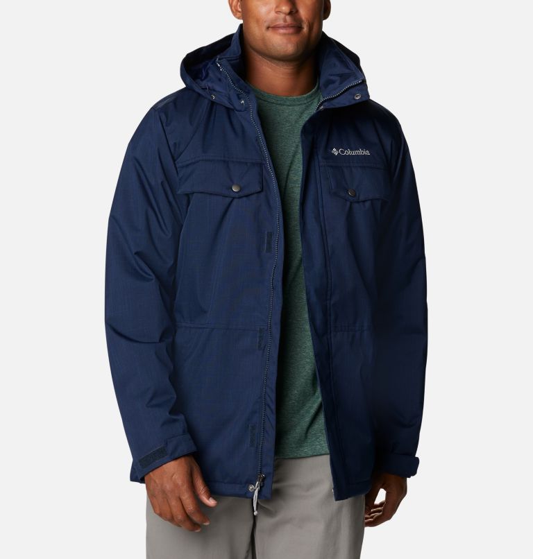 Navy Men's Columbia Pulaski Lake Insulated Jacket | GAZIDO-241 - Columbia Outlet Online