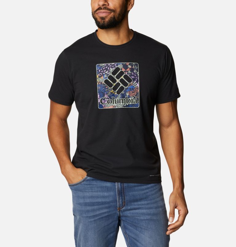 White Men's Columbia Sun Trek T-Shirt | RHJFIL-483 - Columbia Outlet Online