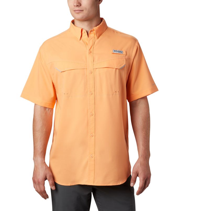 Navy Men's Columbia PFG Low Drag Offshore Shirts | GQZFXV-240 - Columbia Outlet Online