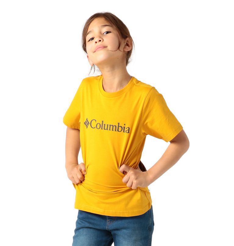Yellow Kids' Columbia CSC Basic Logo Shirts | BALRDM-037 - Columbia Outlet Online