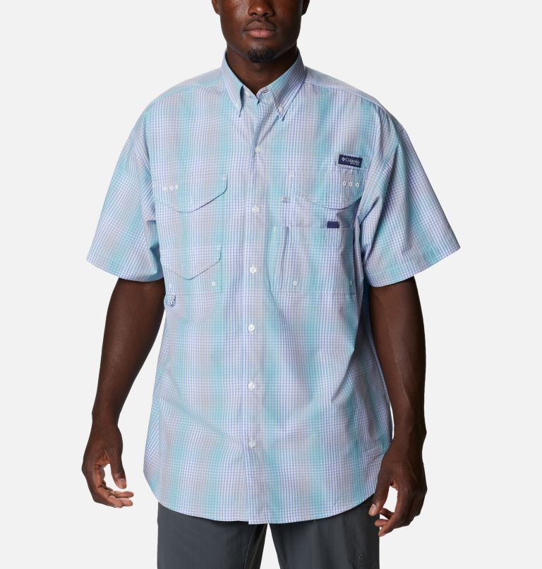 Green Men's Columbia PFG Super Bonehead Fishing Shirts | PJDIKW-853 - Columbia Outlet Online