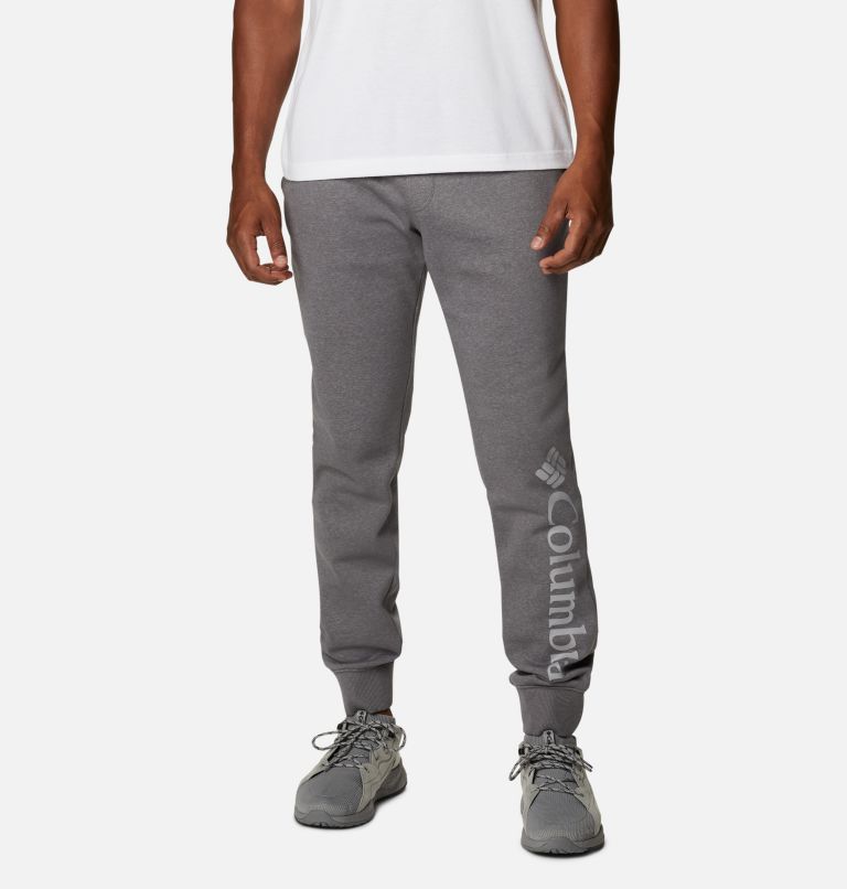 Black Grey Men's Columbia CSC Logo Trail Pants | NWFMDG-650 - Columbia Outlet Online