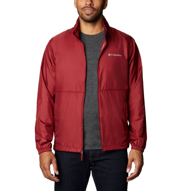 Red Men's Columbia Creekview Windbreaker | GENWUK-124 - Columbia Outlet Online