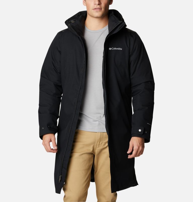 Black Men's Columbia Blizzard Fighter Parkas | ZCKBNL-386 - Columbia Outlet Online