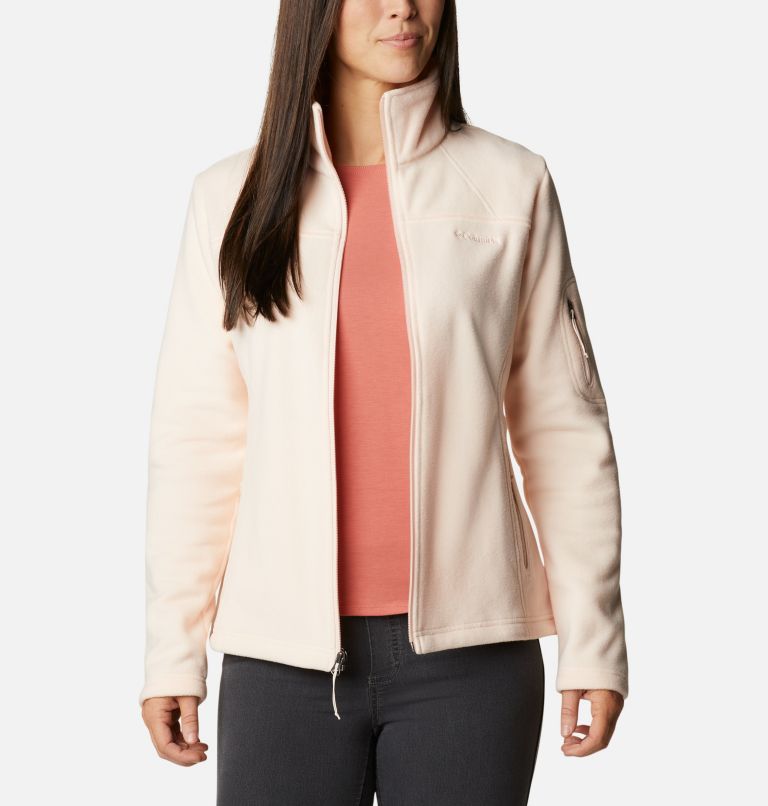 White Women's Columbia Fast Trek II Fleece Jacket | IQBFDU-592 - Columbia Outlet Online