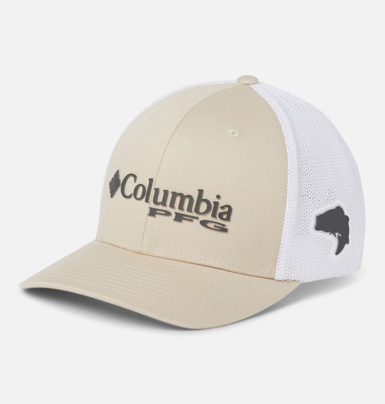 Blue White Men's Columbia PFG Mesh Baseball Cap Hats | OKTBVR-791 - Columbia Outlet Online