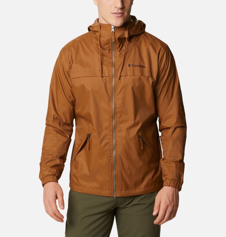 Grey Men's Columbia Oroville Creek Rain Jacket | VJMPOY-023 - Columbia Outlet Online